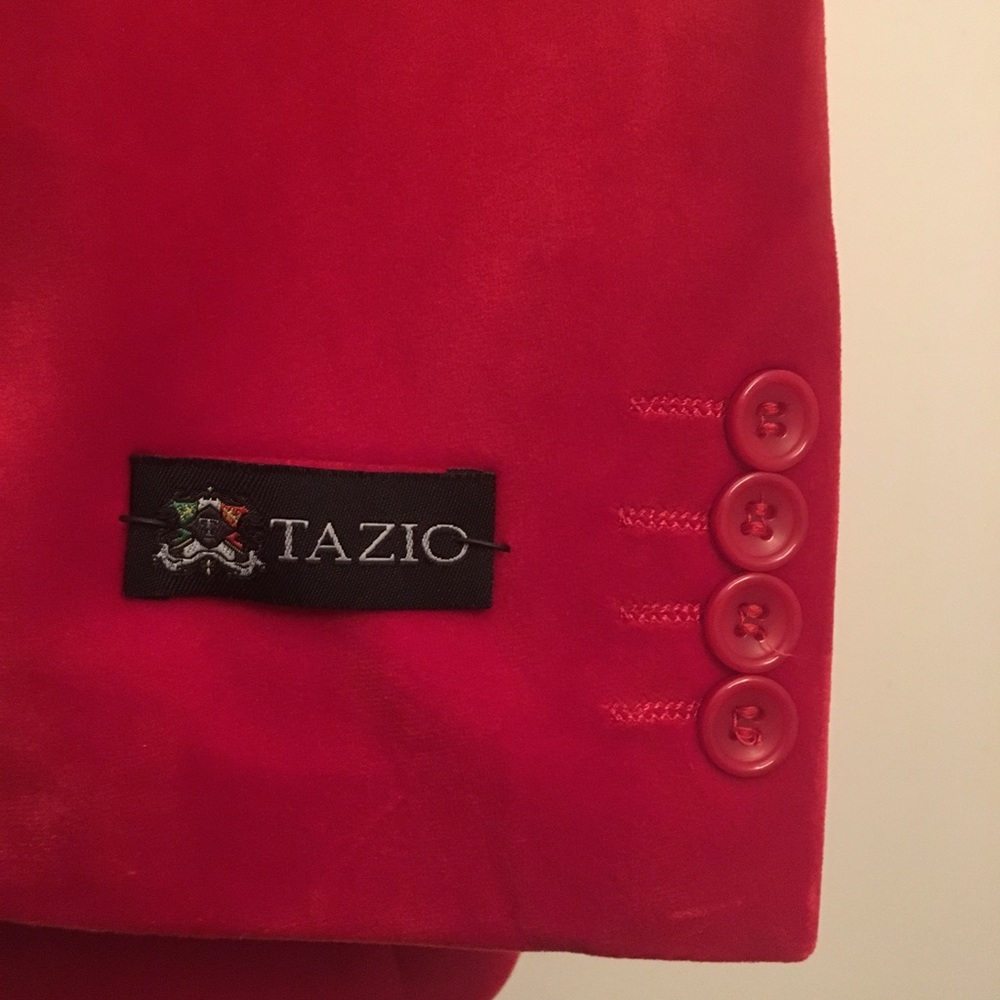 ❤️Flamin’ Red Velvet Blazer - Christmas 🎄 - Picture 6 of 8